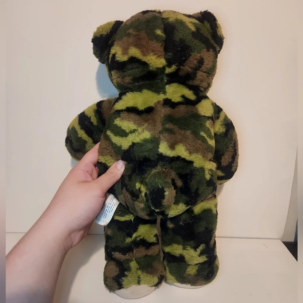 12” Build-A-Bear Camouflage Bear Plush Stuffed Animal w/nonfunctional voice box
